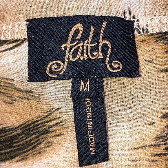 Faith Bead Embellished Blouse Size Medium - Picture 5 of 5